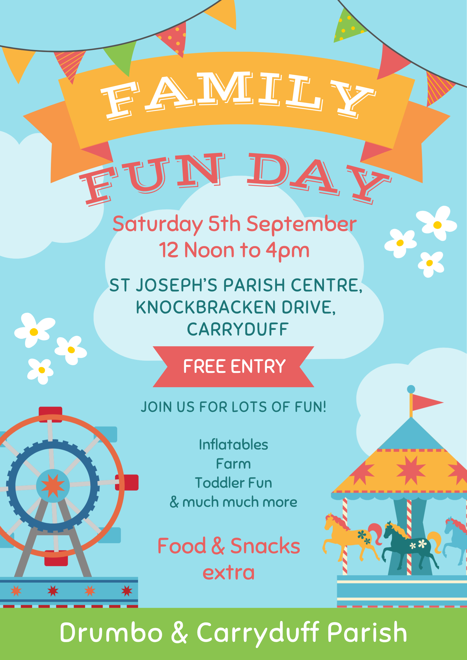 Save the Date- Family Fun Day in Drumbo & Carryduff